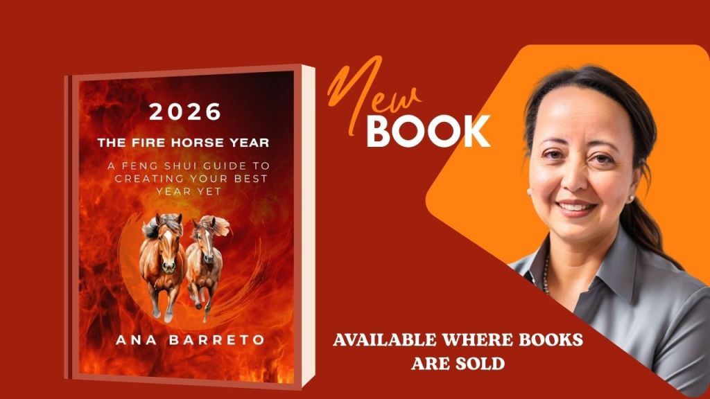 Book cover for '2026 The Fire Horse Year' by Ana Barreto, featuring two horses and a fiery background, promoting the book's release with the text 'New Book' and 'Available Where Books Are Sold'.